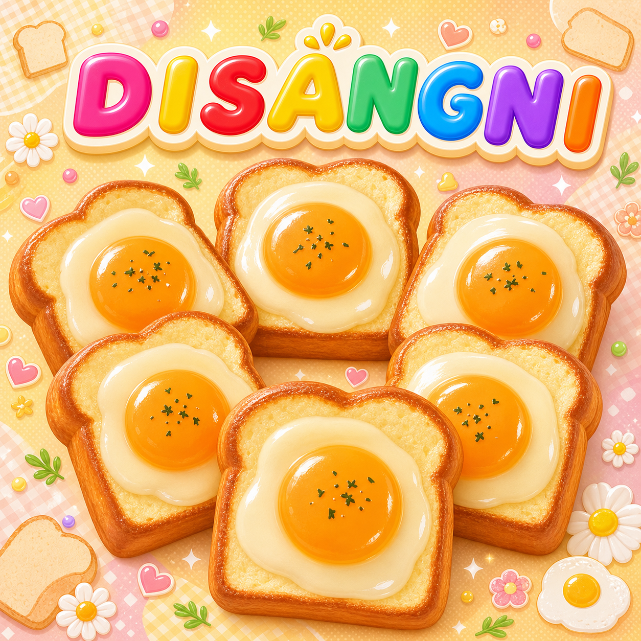 スクイーズ ゆっくり反発 もちもち触感 目玉焼きトースト フードシリーズ 複数デザイン選択可能