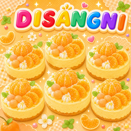 スクイーズ ゆっくり反発 もちもち触感 みかんケーキ フード・スイーツシリーズ 複数デザイン選択可能