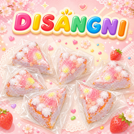 スクイーズ玩具 ゆっくり反発 もちもち触感 いちごショートケーキ フード・スイーツシリーズ 複数デザイン選択可能
